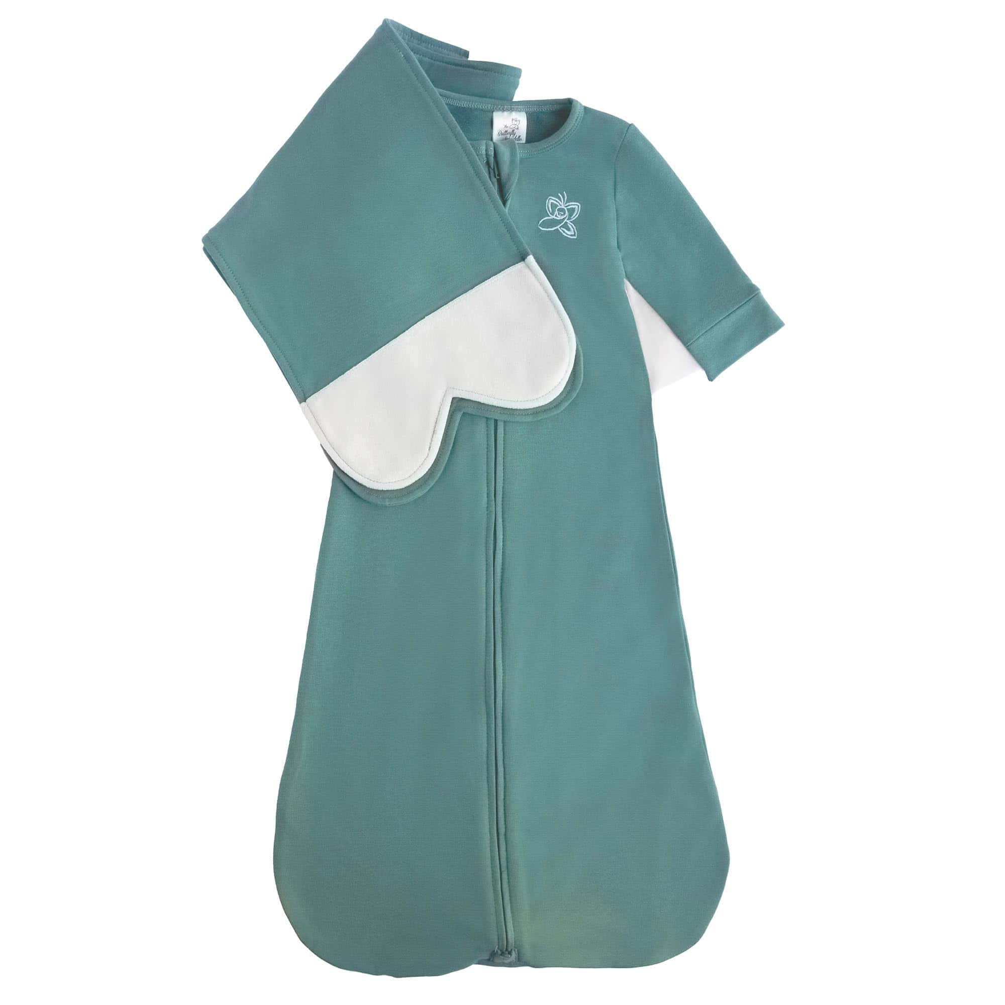 The Butterfly Swaddle Mezcla de Algodón -Verde Menta
