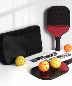 Set de Paletas de Pickleball, Superficie de Fibra de Vidrio