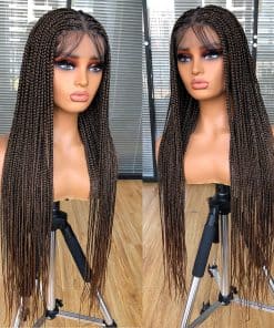 Peluca Trenzada Full Double Lace Front de 36" RunM para
