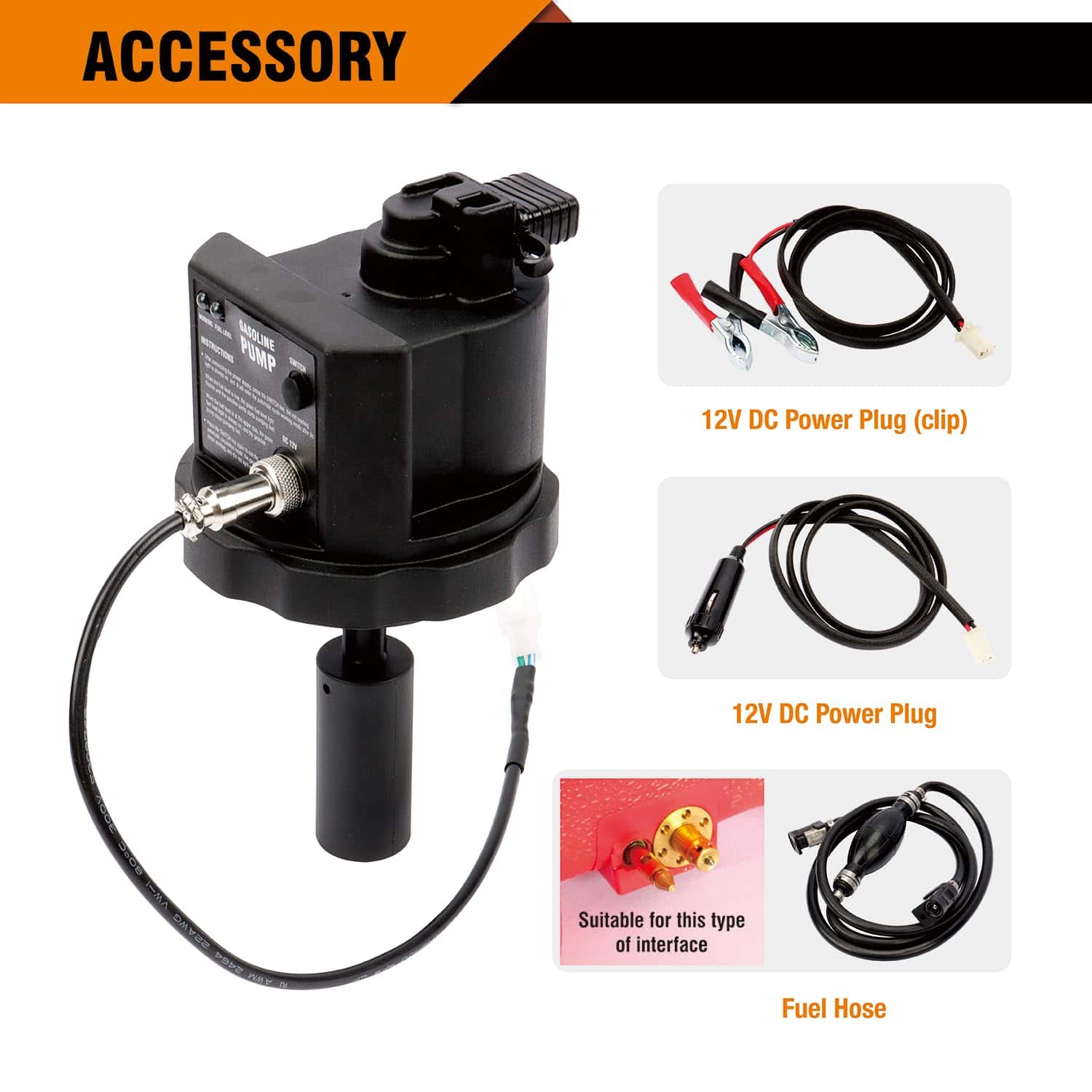 Bomba de Combustible Eléctrica de Gasolina GENMAX12V DC - Imagen 5