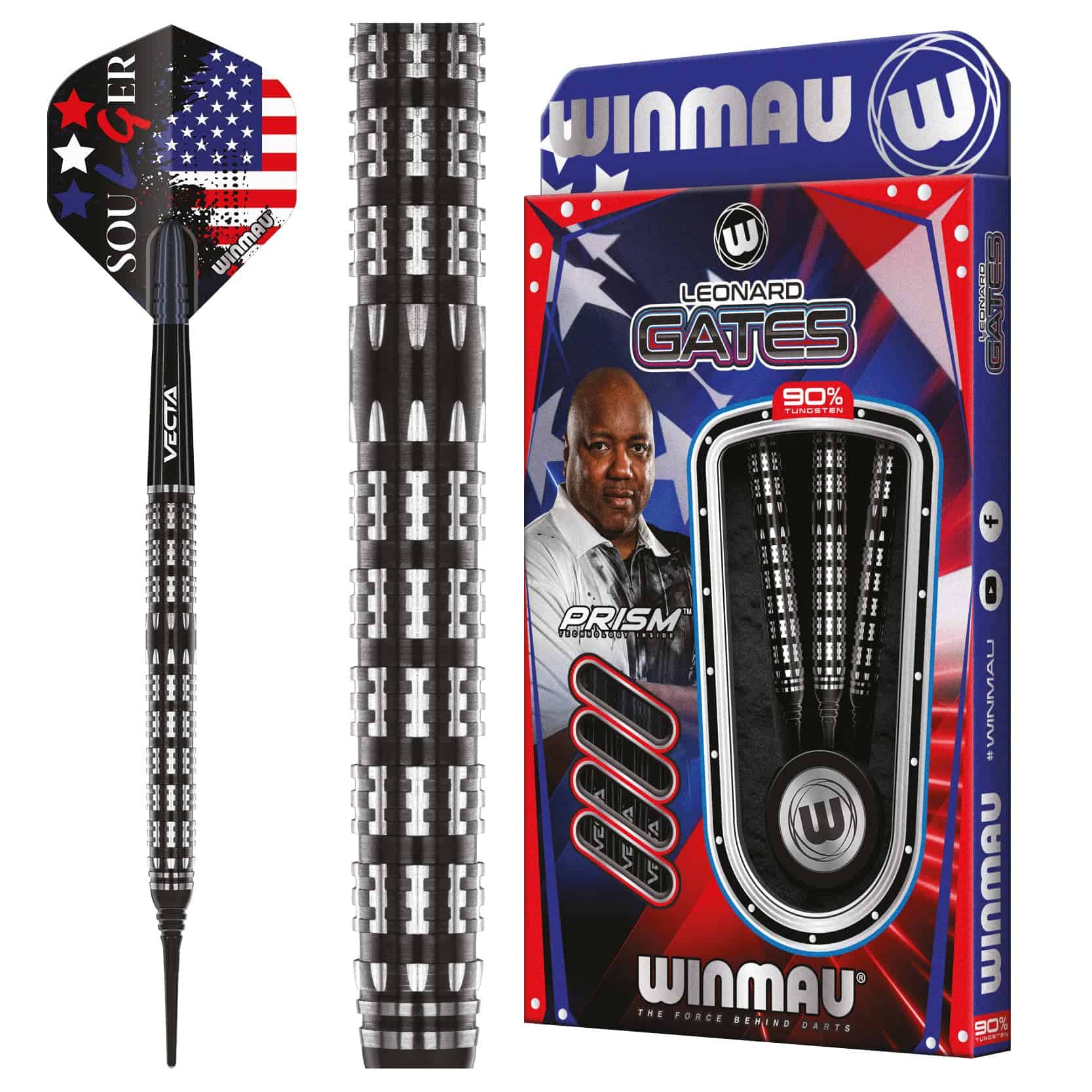 Set de Dardos de Tungsteno Profesional Winmau Leonard Gates