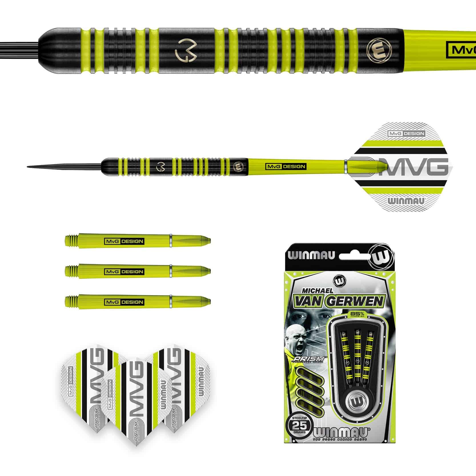 Set de Dardos Profesionales de Tungsteno Winmau Michael Van - Imagen 6