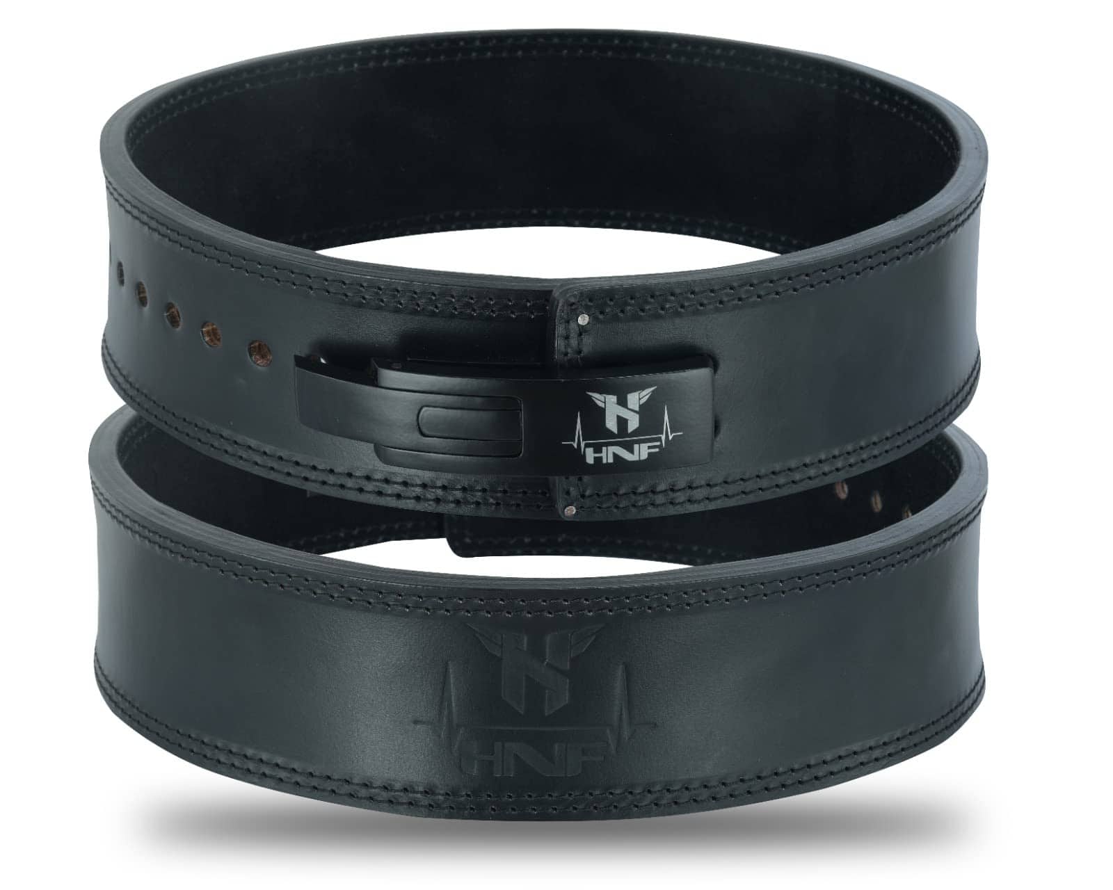 Cinturón de levantamiento de pesas con -Negro