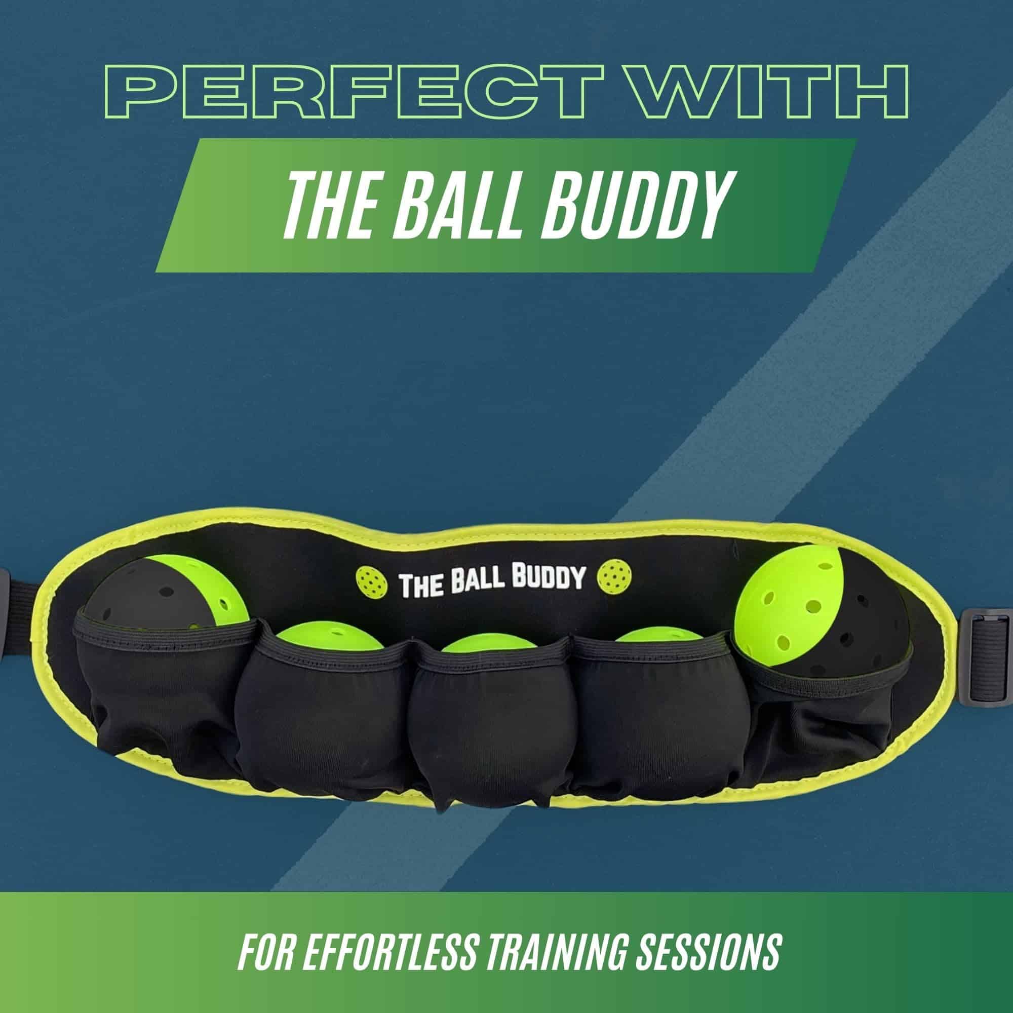 Set Premium de Pickleball - Compañero de Bolas, 5 Lime - Imagen 4