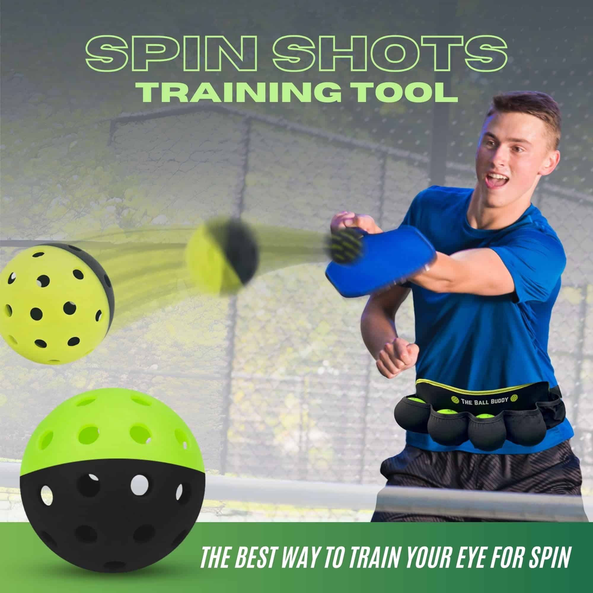 Set Premium de Pickleball - Compañero de Bolas, 5 Lime - Imagen 5