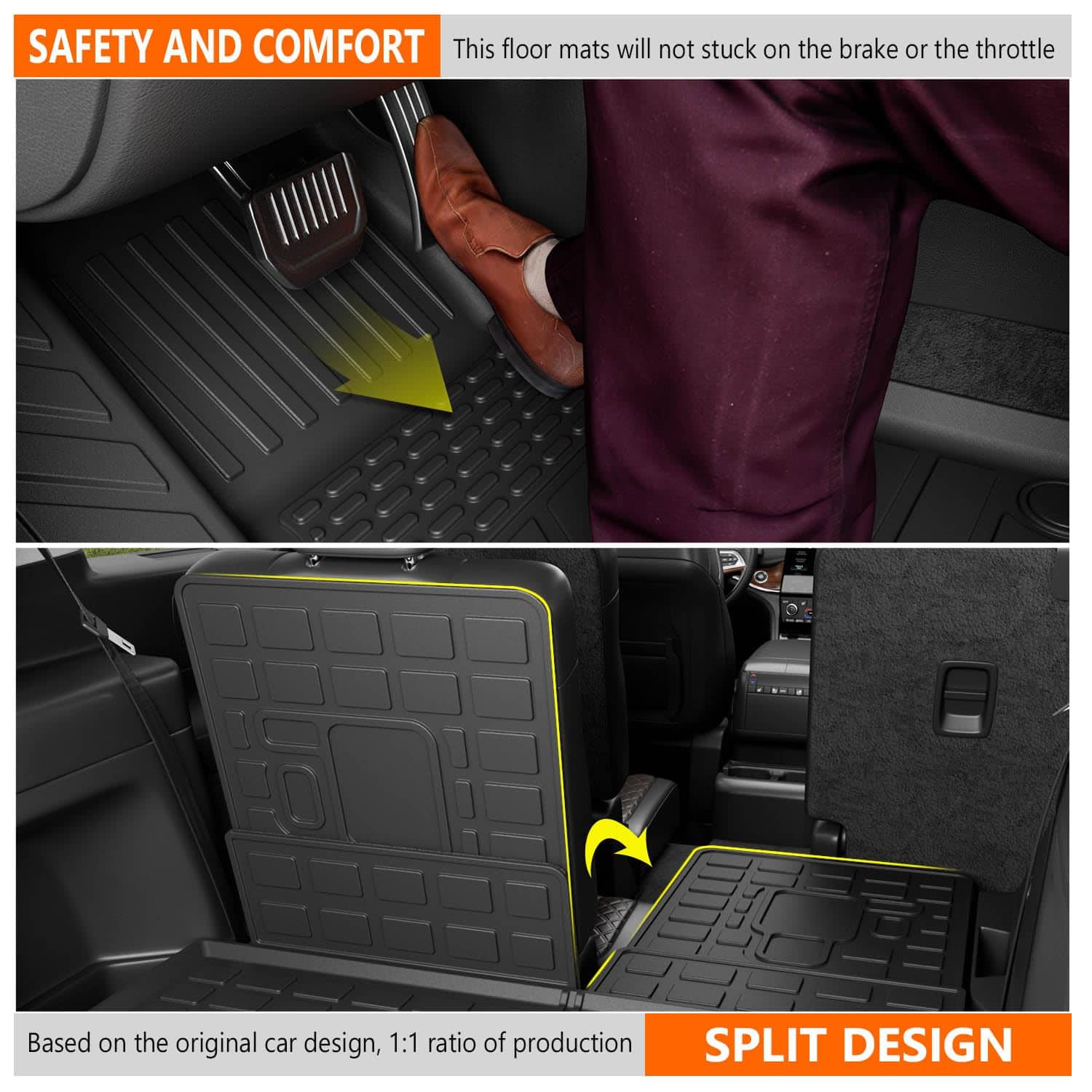 Tapete de Piso para 6 Asientos Compatible con Jeep Grand - Imagen 7