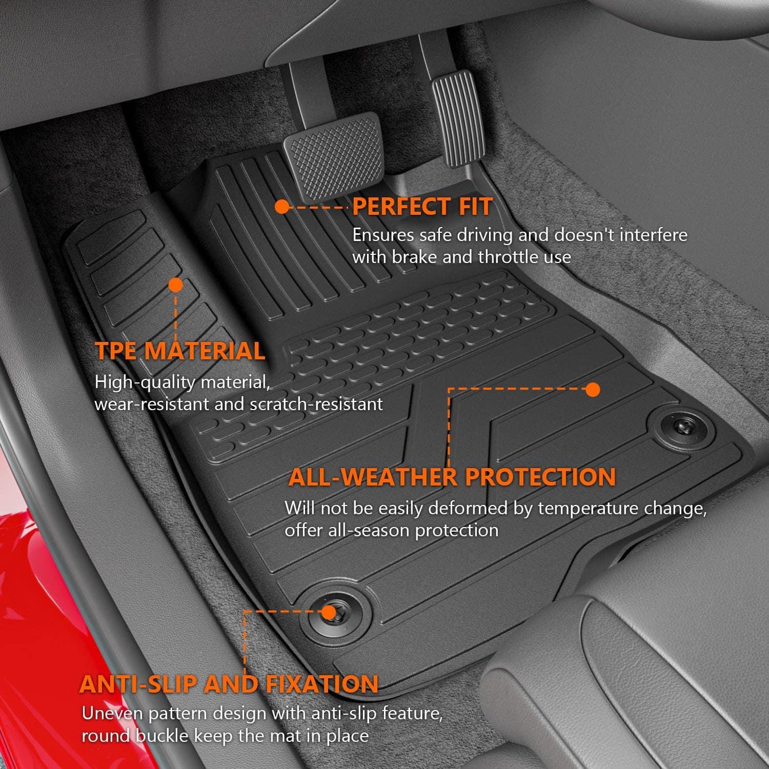Tapete para piso powoq compatible con Honda CRV 2023-2025 - Imagen 4