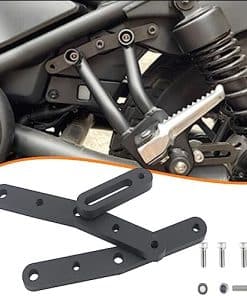 Soporte ajustable para reposapiés trasero de motocicleta