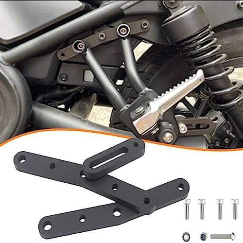 Soporte ajustable para reposapiés trasero de motocicleta