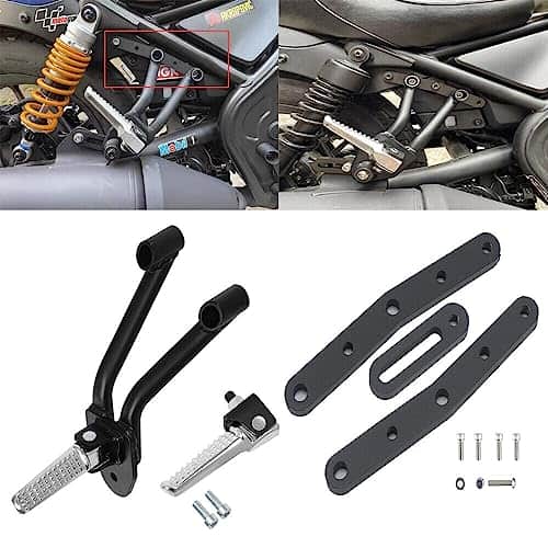 FTKDMT Pasajero Reposapiés Reposapiernas con Kit Ajustable