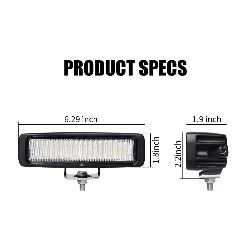 Barra de Luces EXZEIT de 6 pulgadas 96W, 6600 lúmenes Luz - Imagen 4