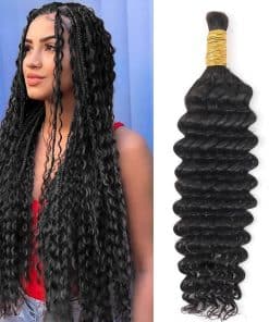 Extensiones de Cabello Humano para Trenzas Bohemias 12A 22