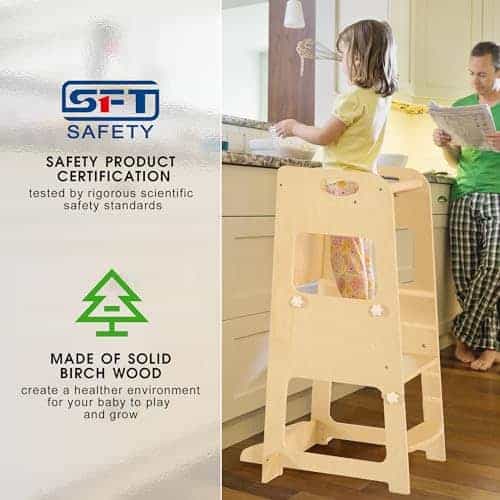 Torre de Madera Básica para Niños Bateso con Red - Imagen 8