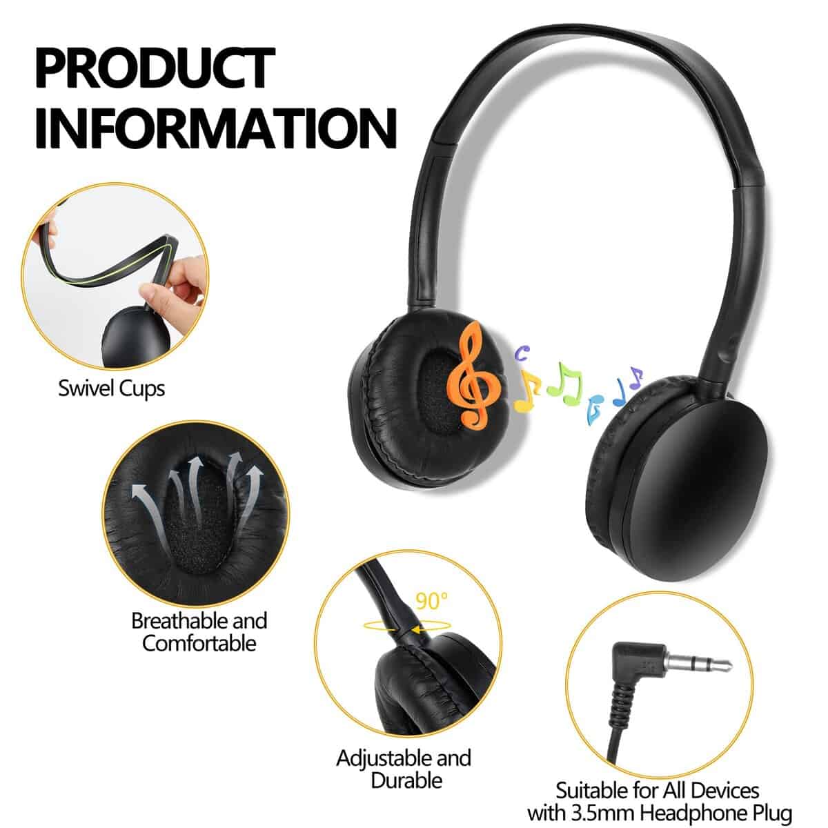 Audífonos para Niños Paquete de 30 para Estudiantes - Imagen 3