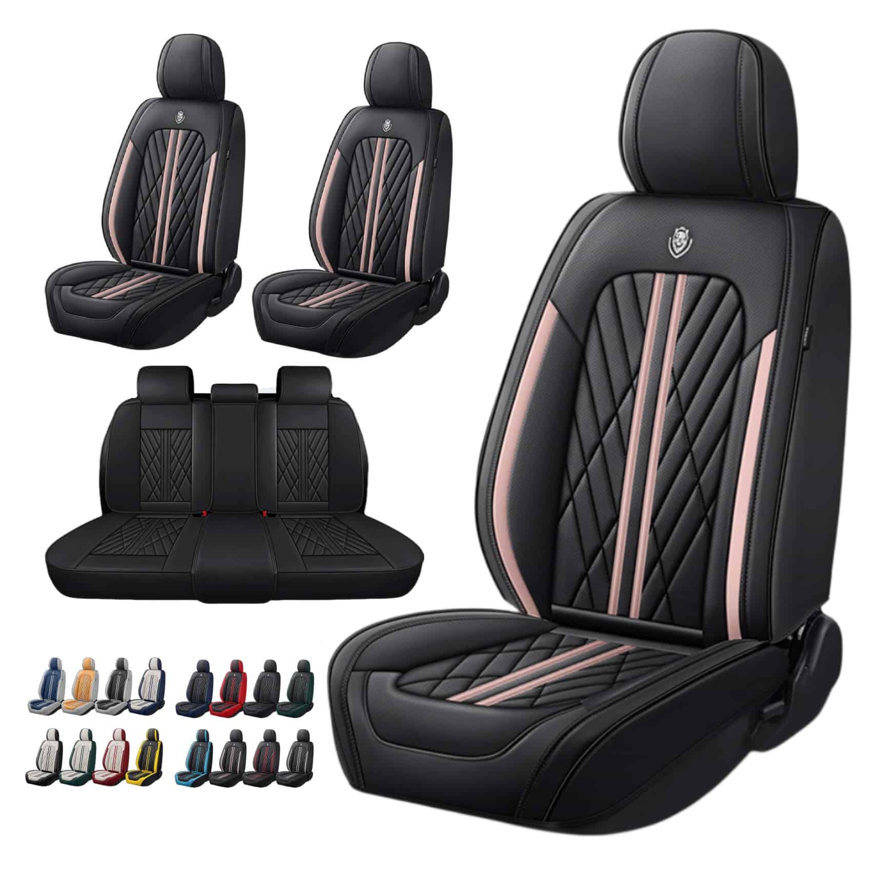 Juego de fundas de asiento para automóvil universal de