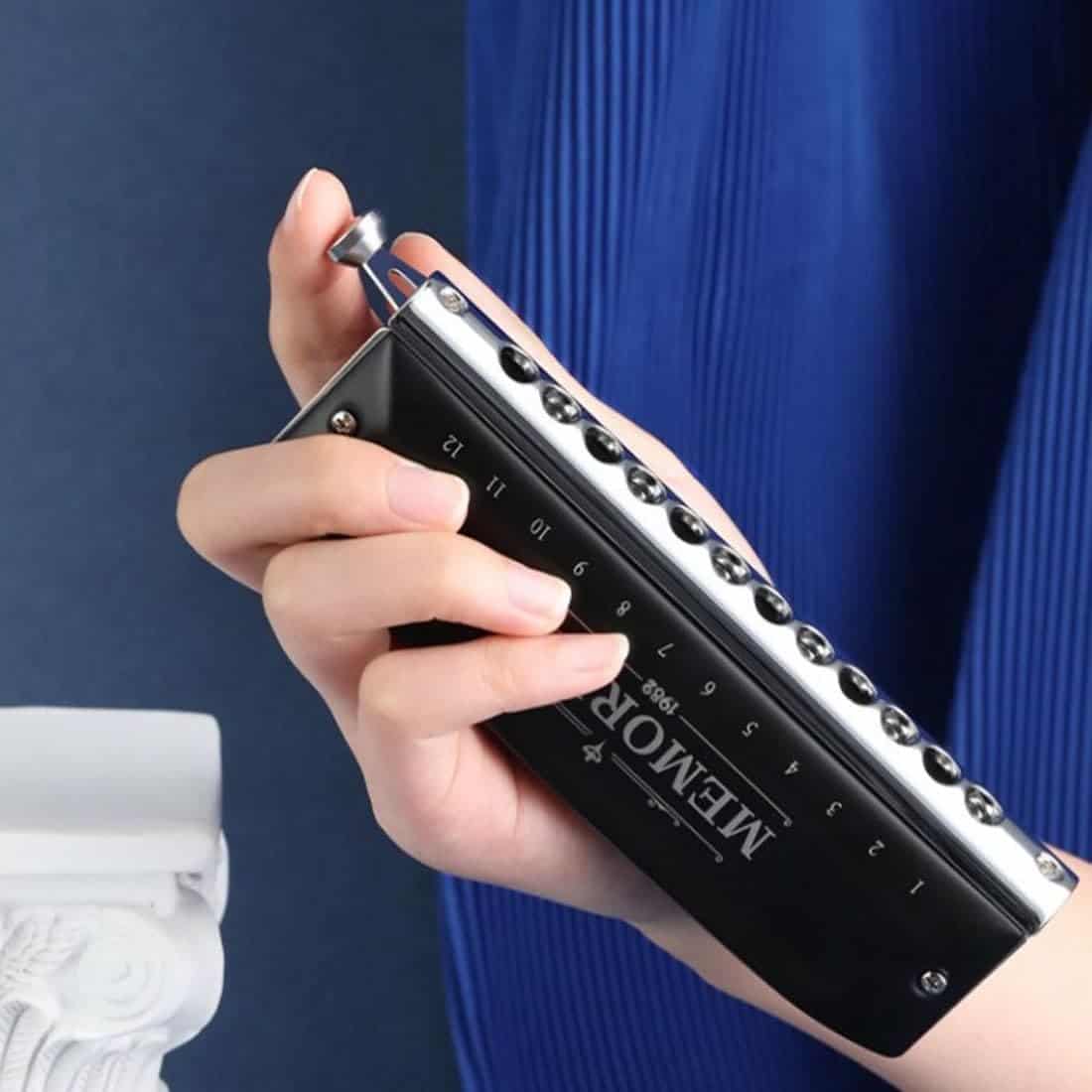 Armonica Cromática de 12 Agujeros 48 Tonos en Clave de Do - Imagen 6