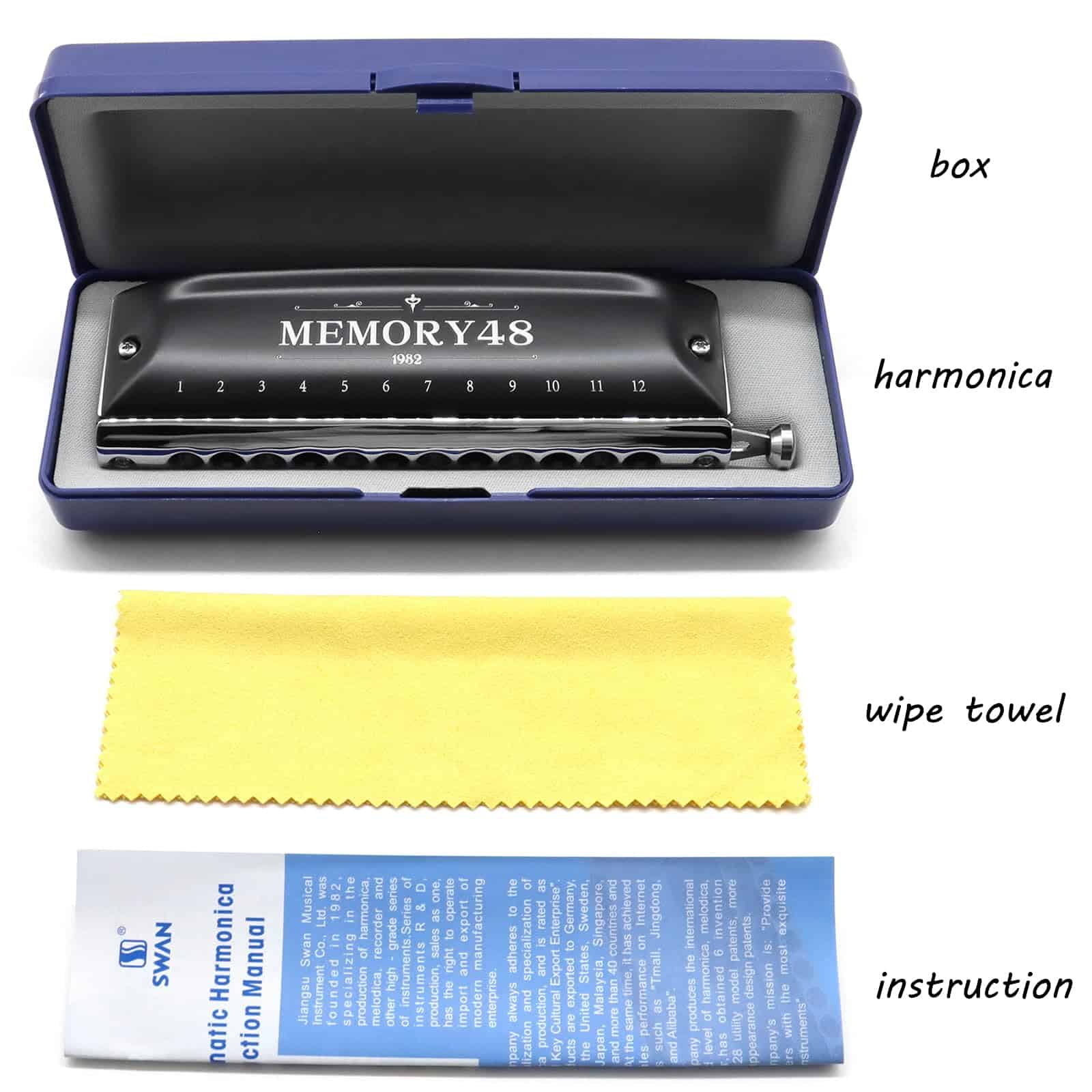 Armonica Cromática de 12 Agujeros 48 Tonos en Clave de Do - Imagen 8