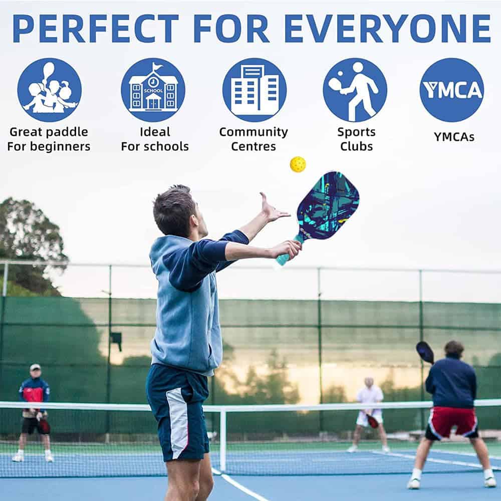 Conjunto de Pickleball de Fibra de Vidrio Premium POOK UP - - Imagen 3