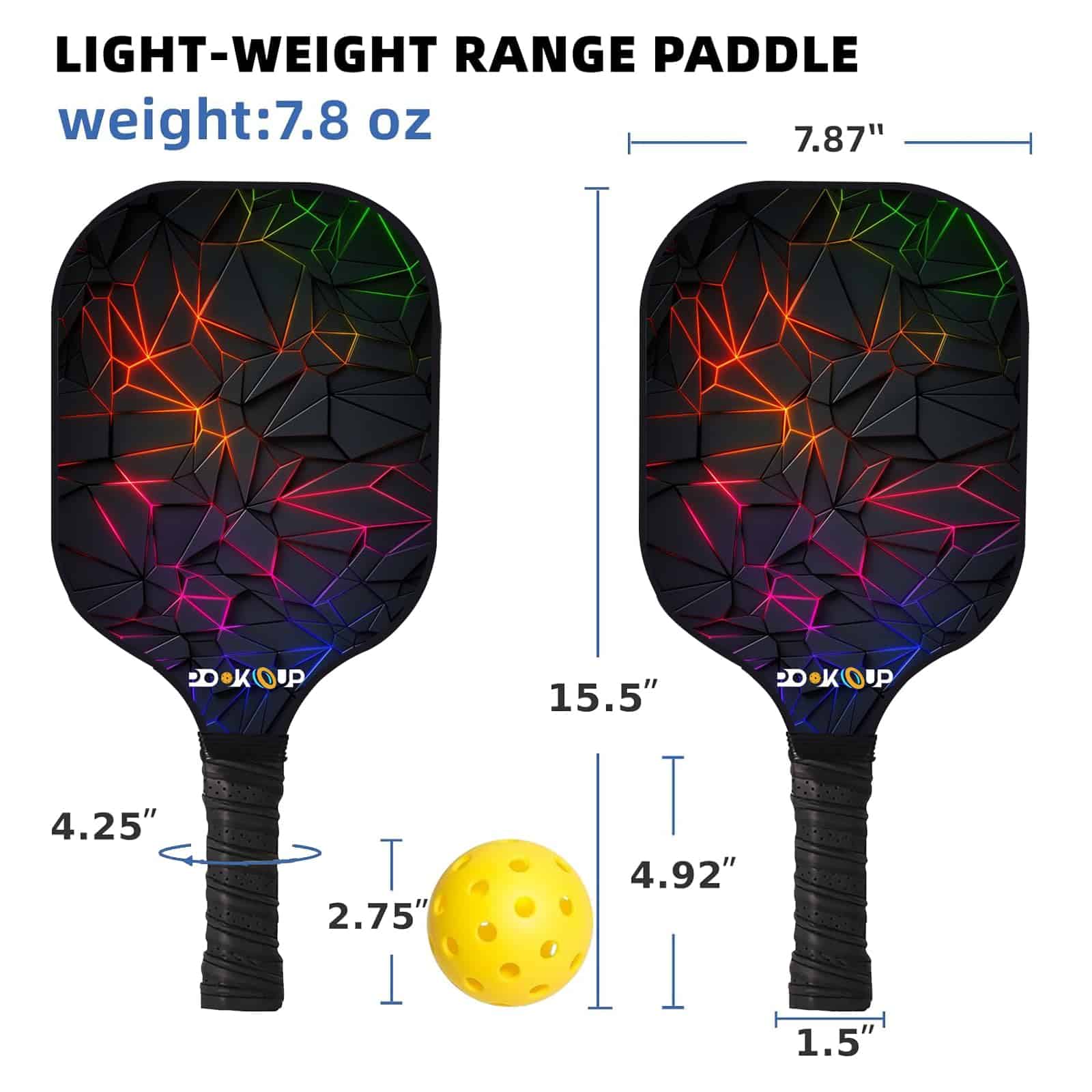 Set de Pickleball Premium POOK UP - Azul/Negro, Paquete de - Imagen 5
