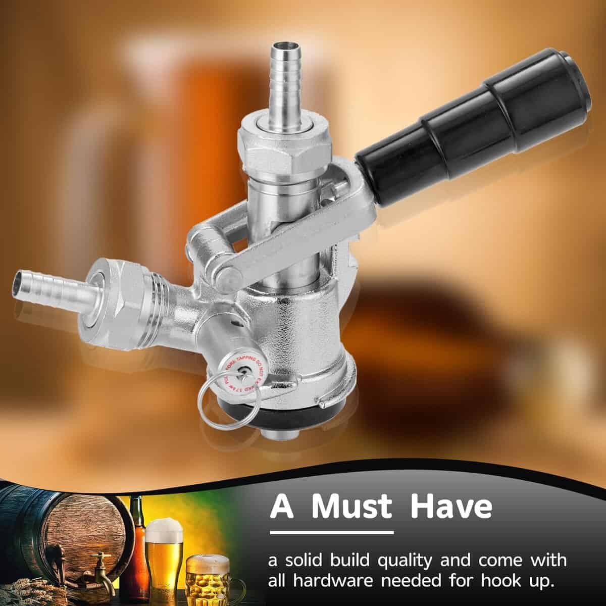 Cirwurie Keg Coupler, Sankey Keg Tap D System ID 5/16'' - Imagen 7