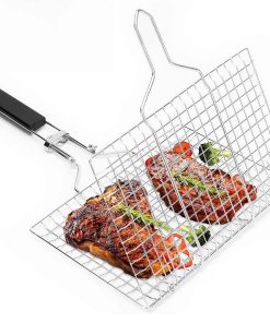 Cesta de Parrilla BBQ Portátil YHRDPP - Parrilla de Acero