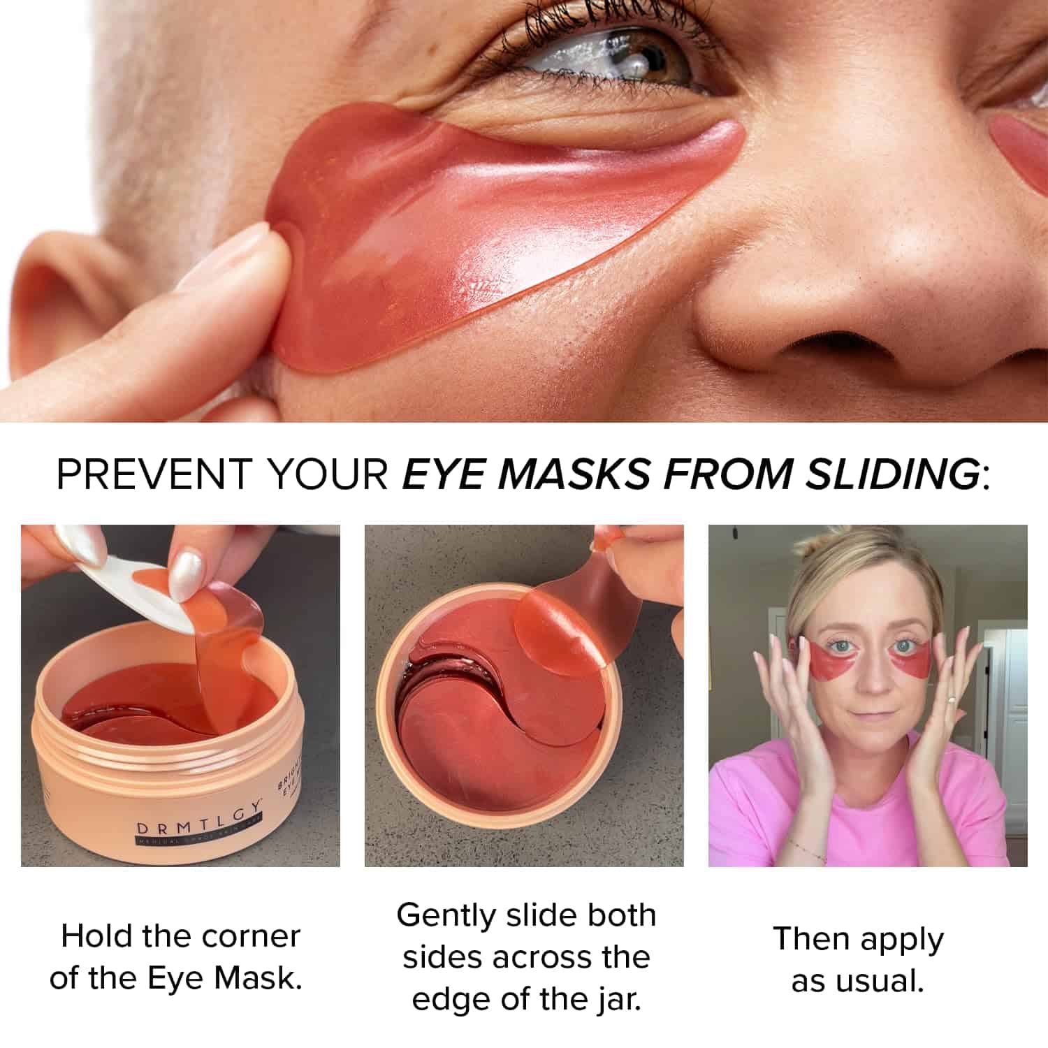 DRMTLGY Brightening Eye Masks (30 Pares) - Máscaras de - Imagen 4