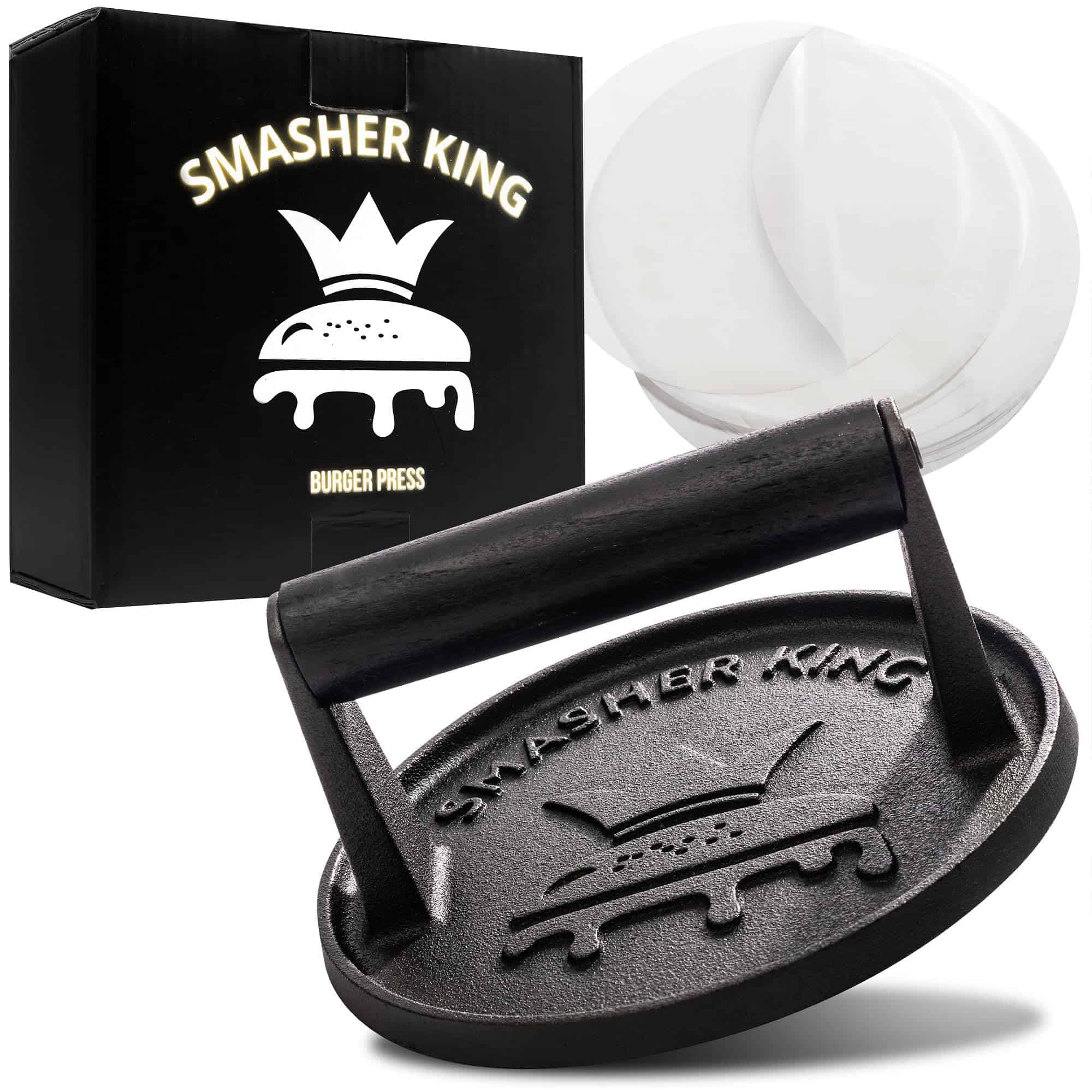 SMASHER KING� - Prensa de Hamburguesas de Hierro Fundido