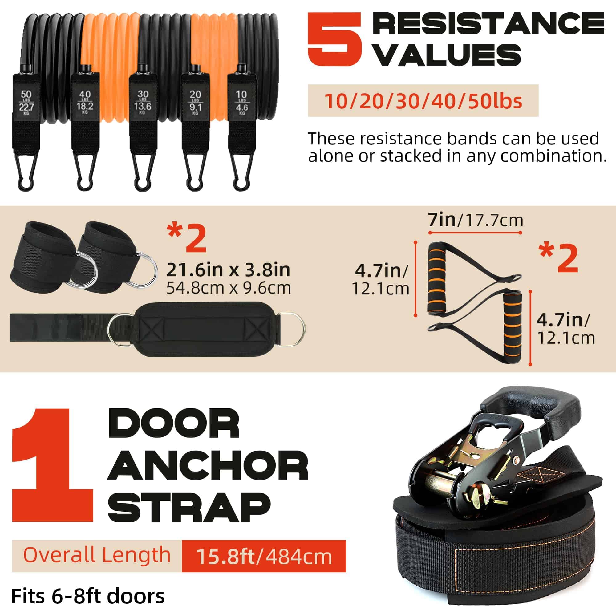Anclaje para Puerta para Bandas de Resistencia con Tensor - Imagen 8