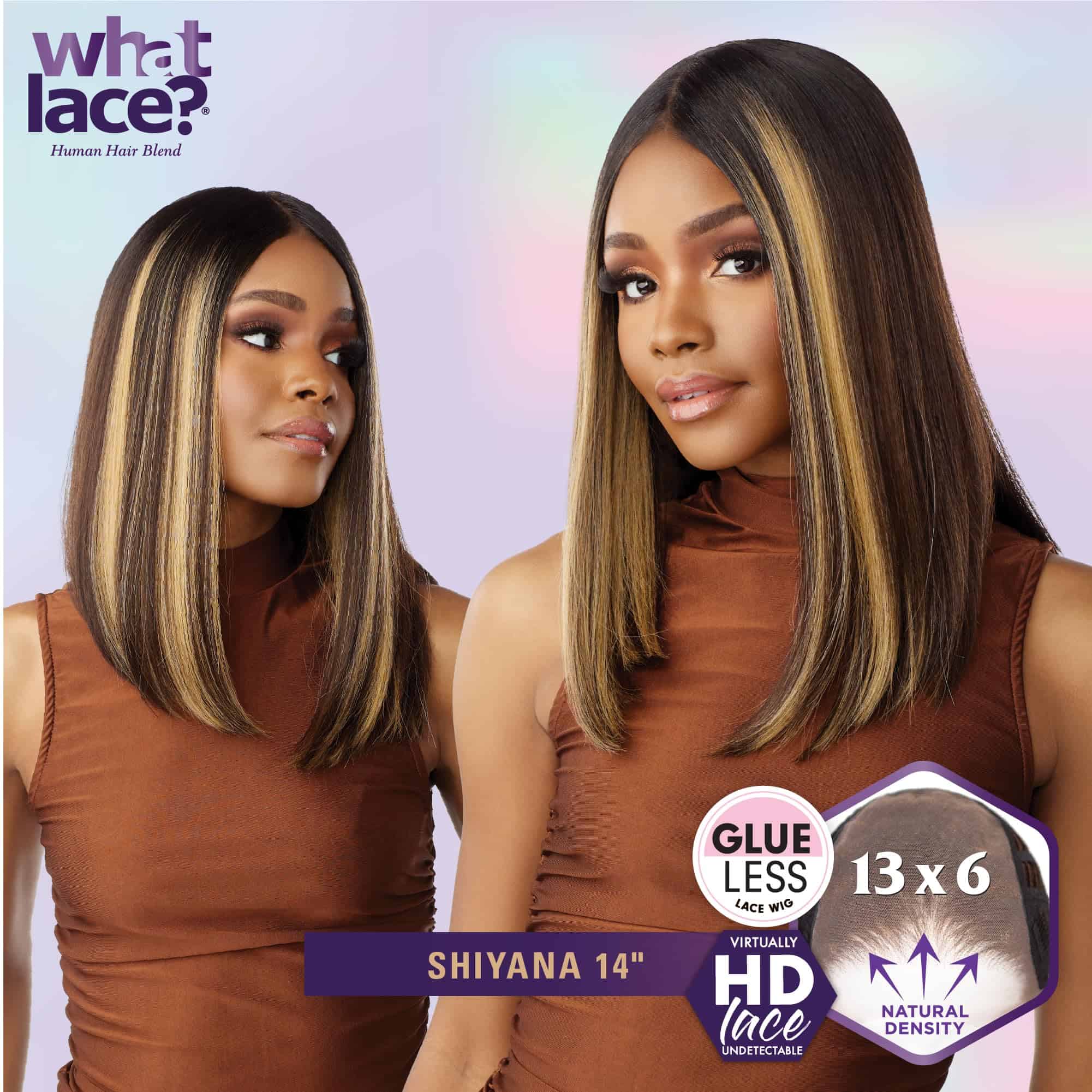 Peluca Sensationnel What Lace 13X6 - Shiyana -NEGRO AZABACHE - Imagen 3