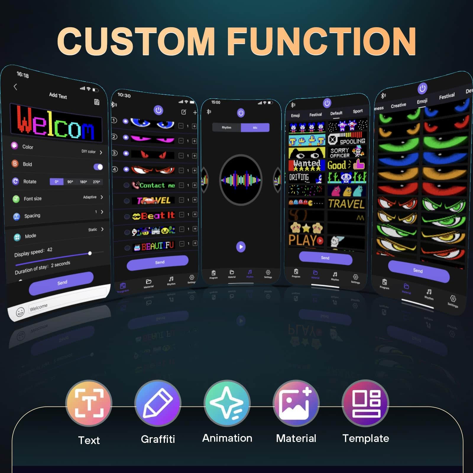 Tnuxey Luces de Ojos de Diablo para Autos, 15''x4'' Luces - Imagen 5