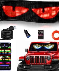 Tnuxey Luces de Ojos de Diablo para Autos, 15''x4'' Luces