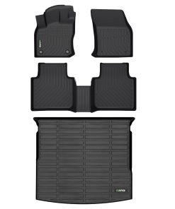 Juego de Tapetes y Forro de Carga HAFIDI -Negro