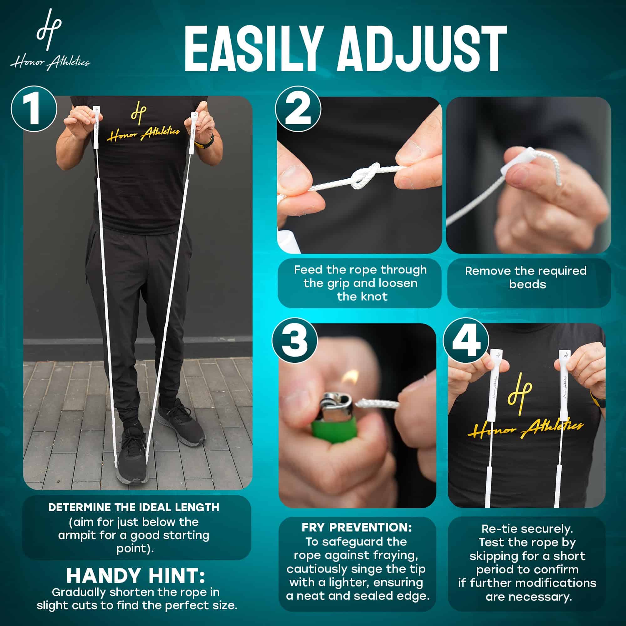 Cuerda para Saltar con Cuentas Honor Athletics 2.0 - - Imagen 7