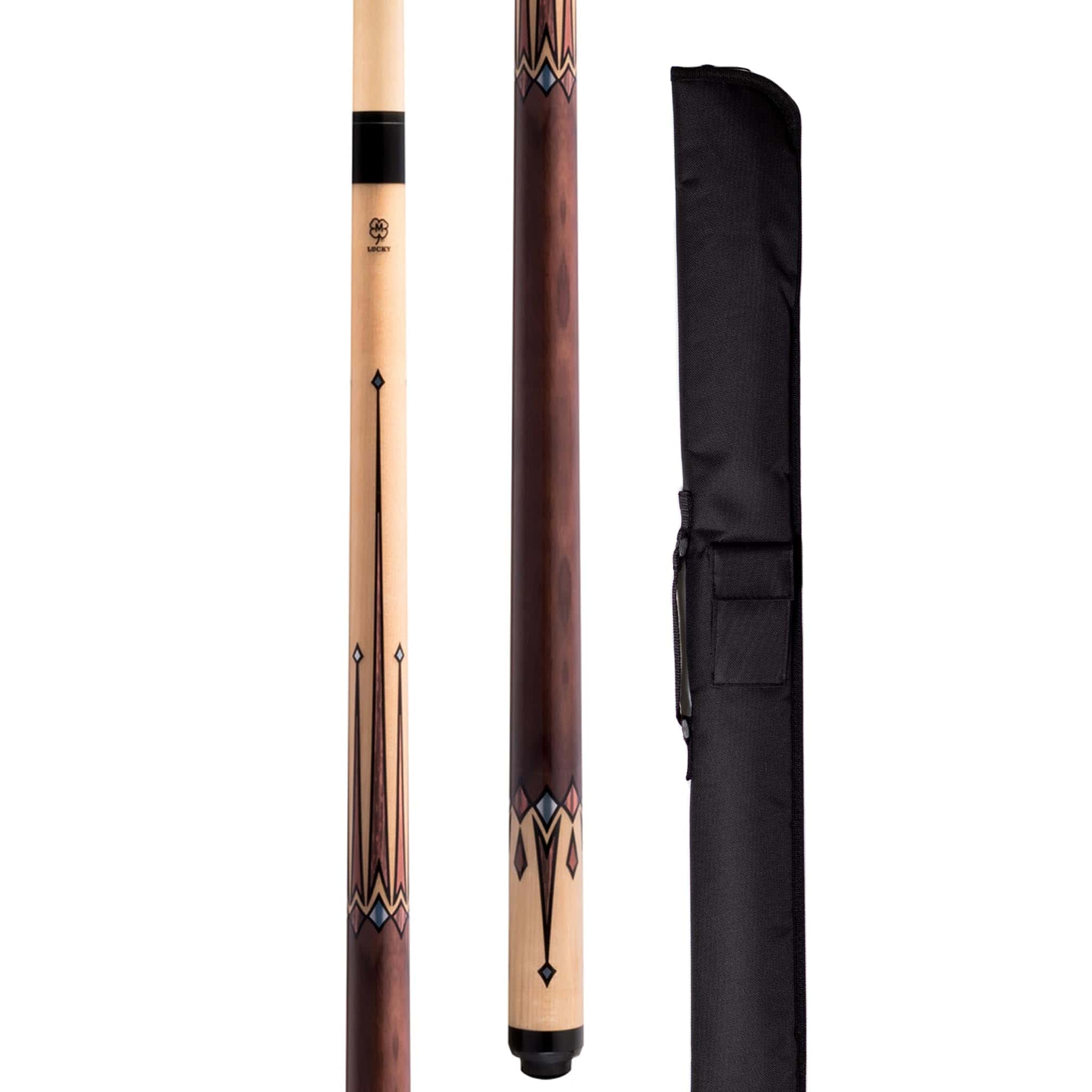 McDermott Lucky L76 Pool Billiard Cue con 1x1 Funda Suave