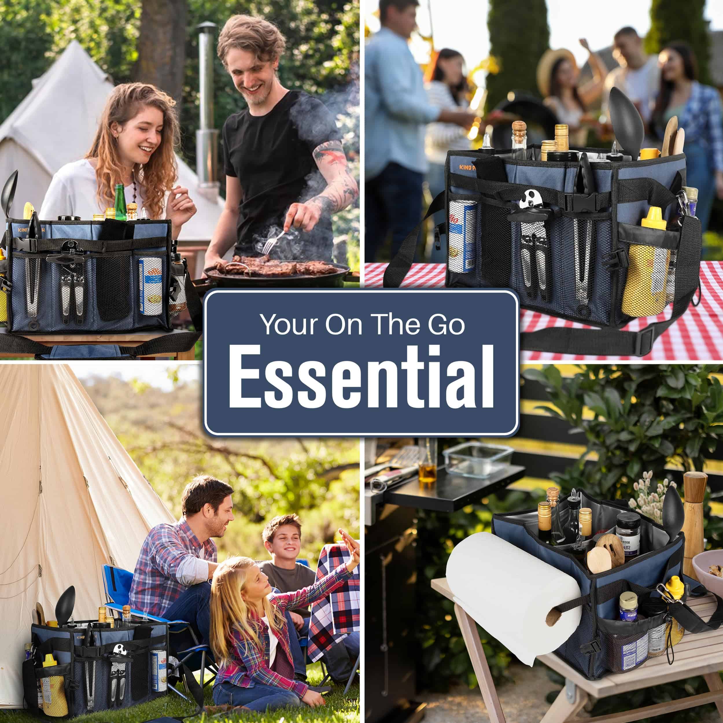 King Peach Clever Grill Caddy - Accesorio ideal para - Imagen 7