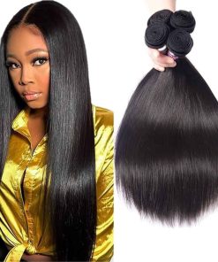 CHEEON 10A Mechones de Cabello Liso de 16 18 20 Pulgadas de