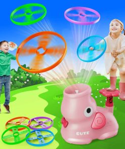 CPSYUB Outdoor Stomp Flying Disc Launcher Juguetes para