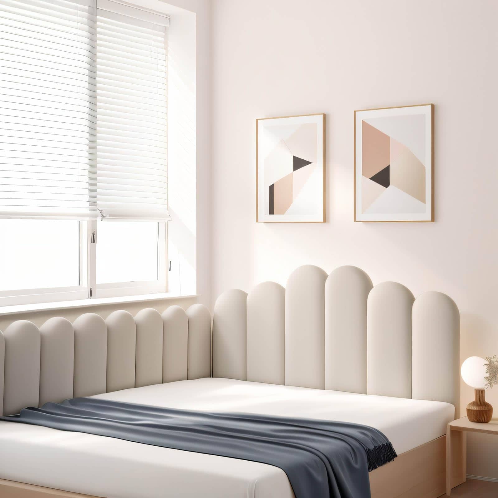 Panel de Pared Acolchado para Niños con -Gris Claro - Imagen 3