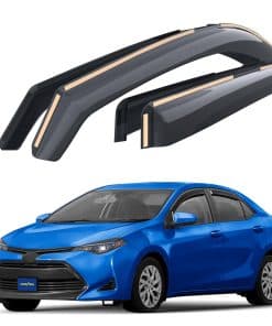 Deflectores de ventanas irrompibles en canal -Humo Premium