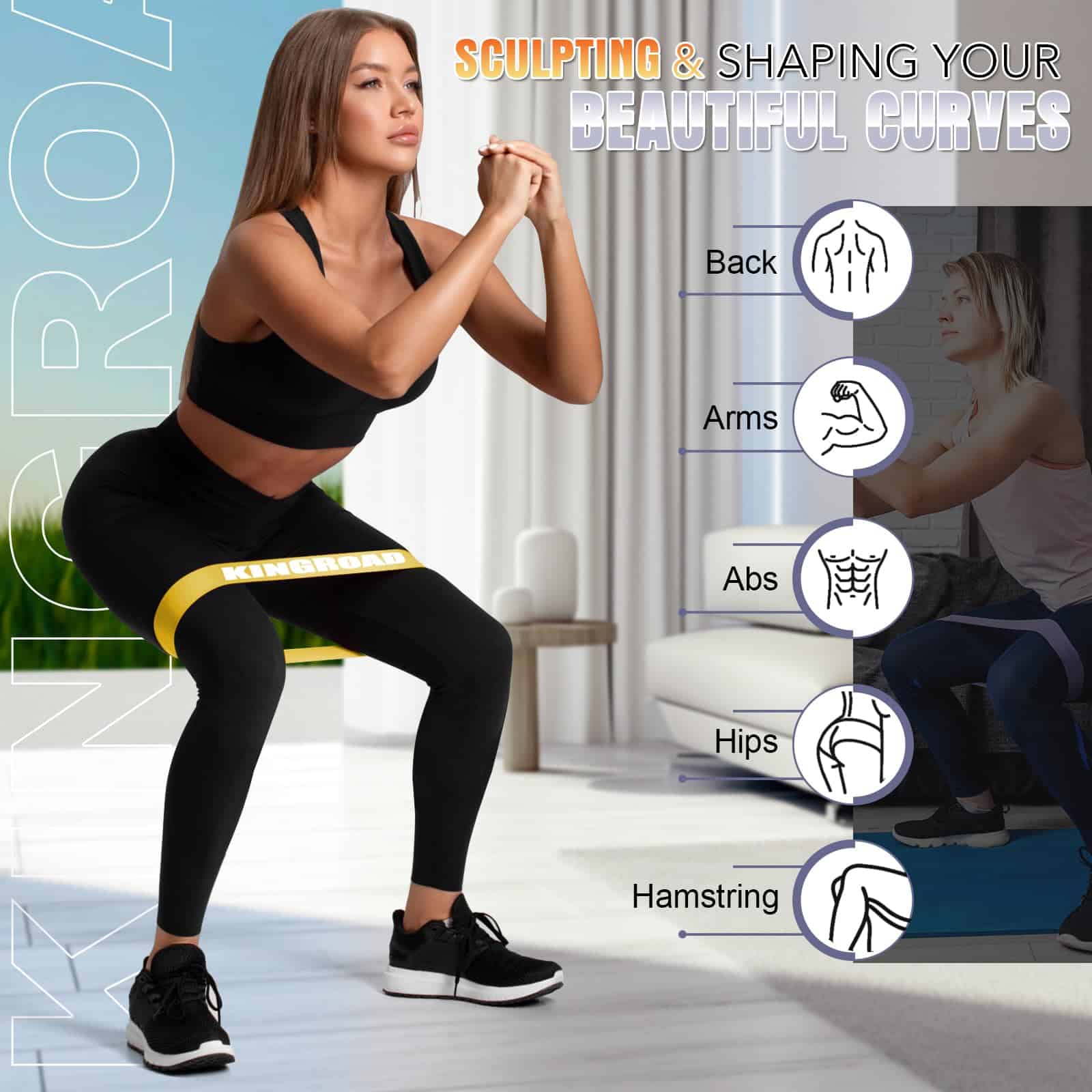 Bandas de Resistencia para Ayuda en Pull Ups, Conjunto de 5 - Imagen 4