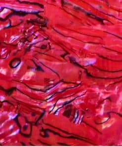 Chapa de incrustación de concha de abulón -Rosa Topacio