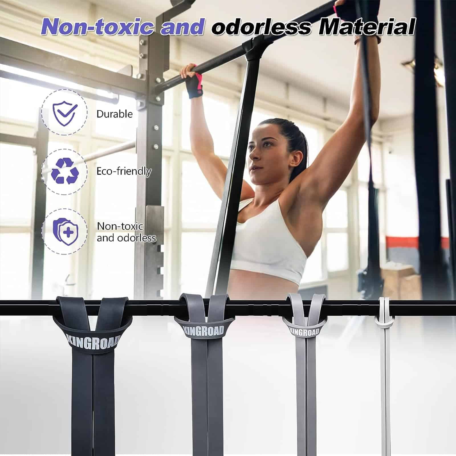 Bandas de Resistencia para Ayuda en Dominadas, Set de 5 - Imagen 7