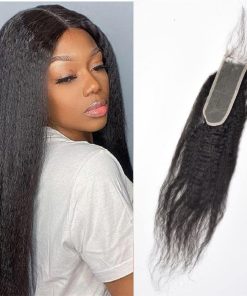 Cierre de Encaje 2x6 Kinky Straight Brasileño 100% Cabello