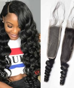 Cierre de Encaje Suelto Brasileño de Onda Suelta 2x6 100%