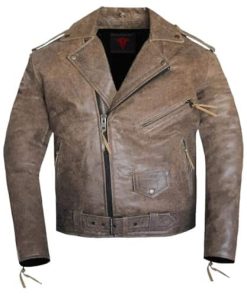 Chamarra de Cuero para Motocicleta MATAGEAR Nueva de