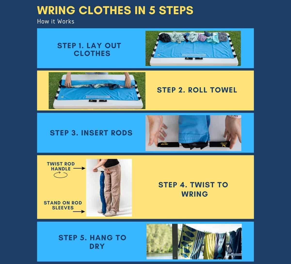 Dezitrek Original Ultra Light Clothes Wringer - Ideal para - Imagen 9