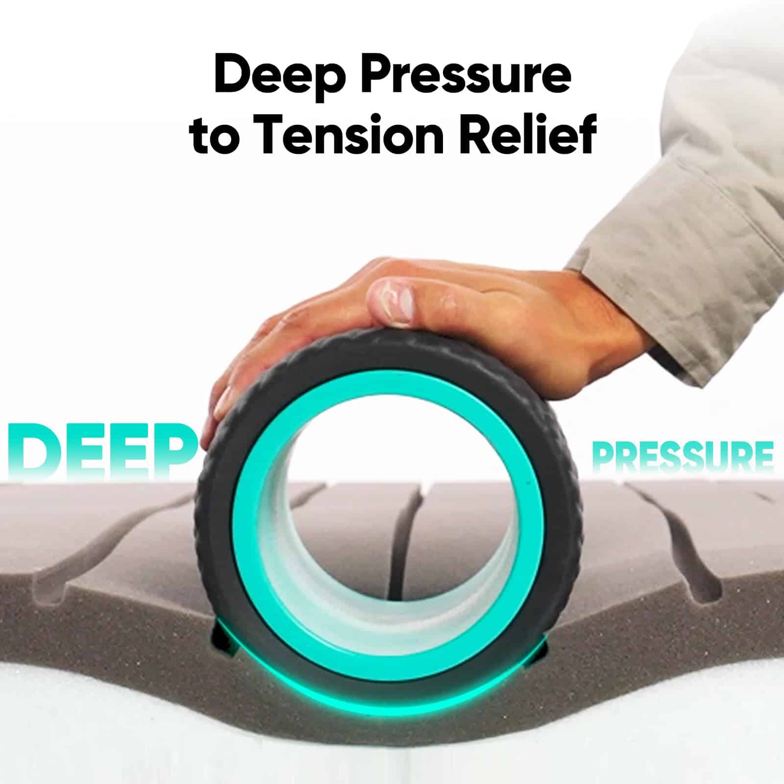 Rodillo de Espalda FitBeast - Rodillo para Masaje Profundo, - Imagen 7