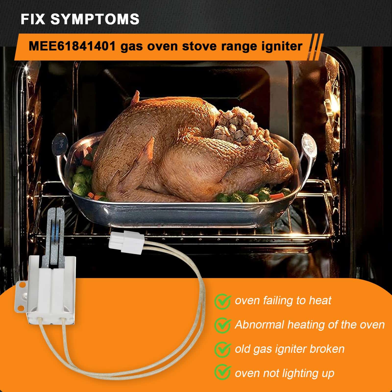 MEE61841401 MEE61841403 MEE63084901 ignitor de horno de gas - Imagen 3