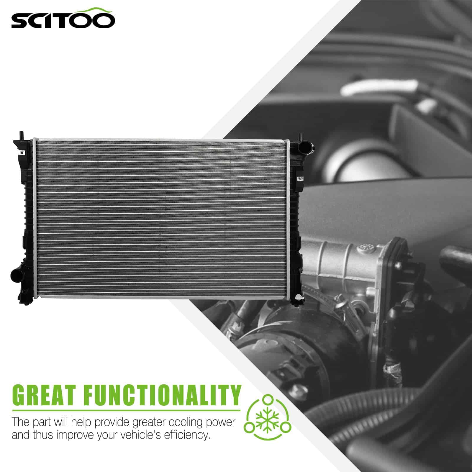 Radiator SCITOO 13362 Compatible con Ford Explorer - Imagen 3