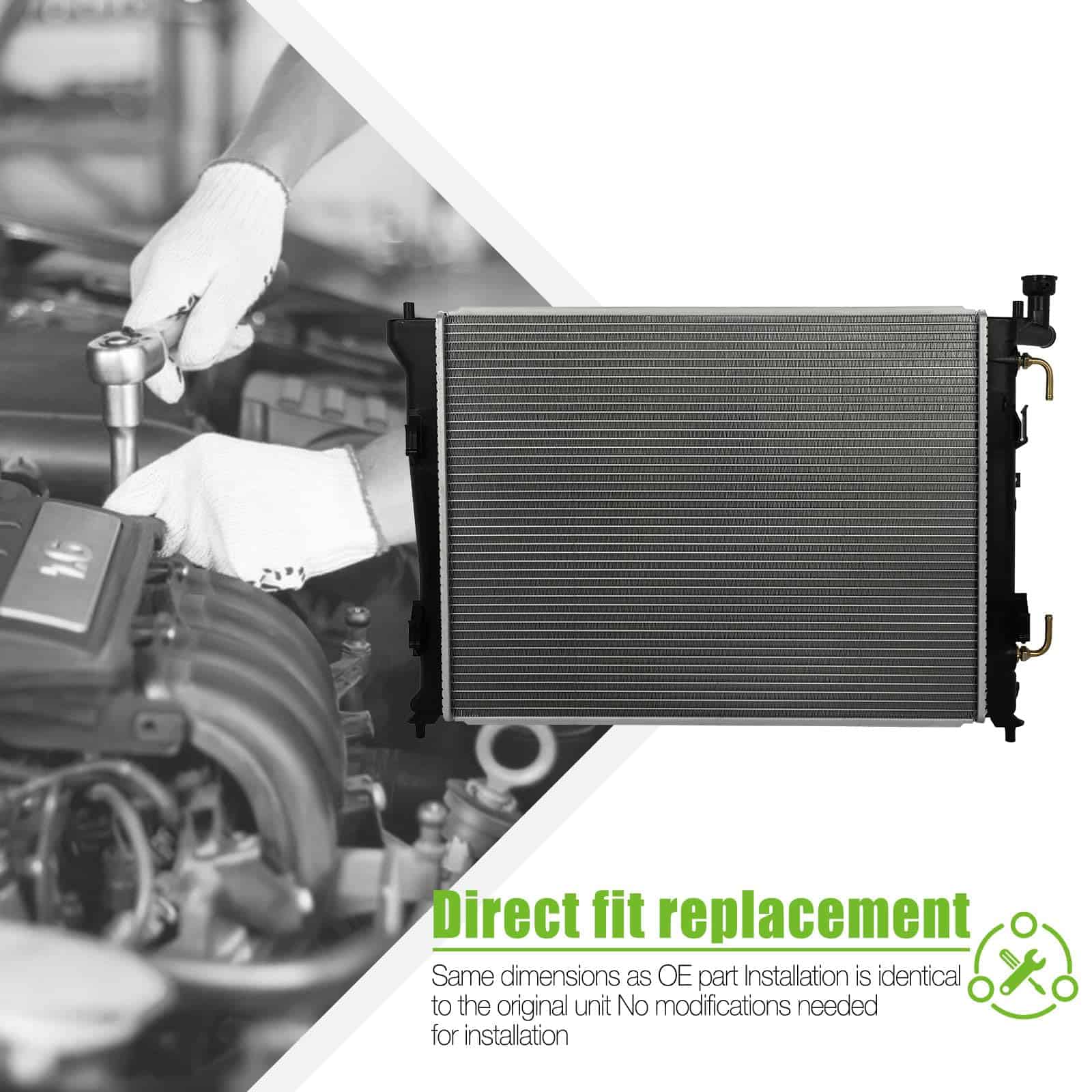 Radiador SCITOO 2928 para Hyundai Elantra 2007-2012 - Imagen 5